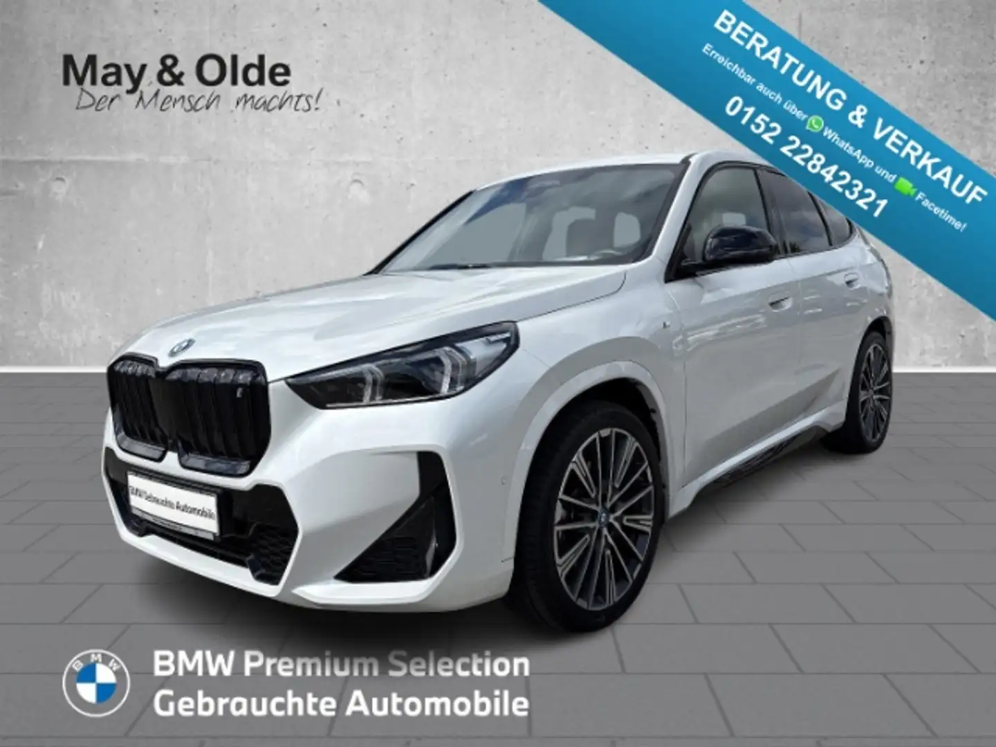 BMW iX1 xDrive 30 M SPORT AHK PANO ACC HUD H/K KAMERA NAVI Wit - 1