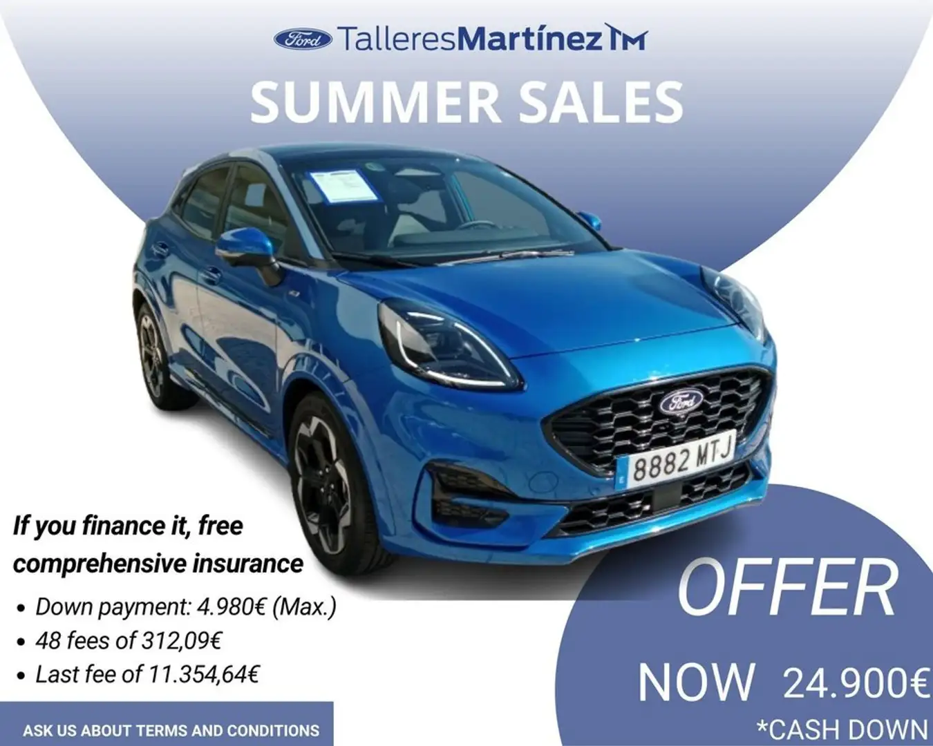 Ford Puma 1.0 EcoBoost MHEV ST-Line X 125 Azul - 2