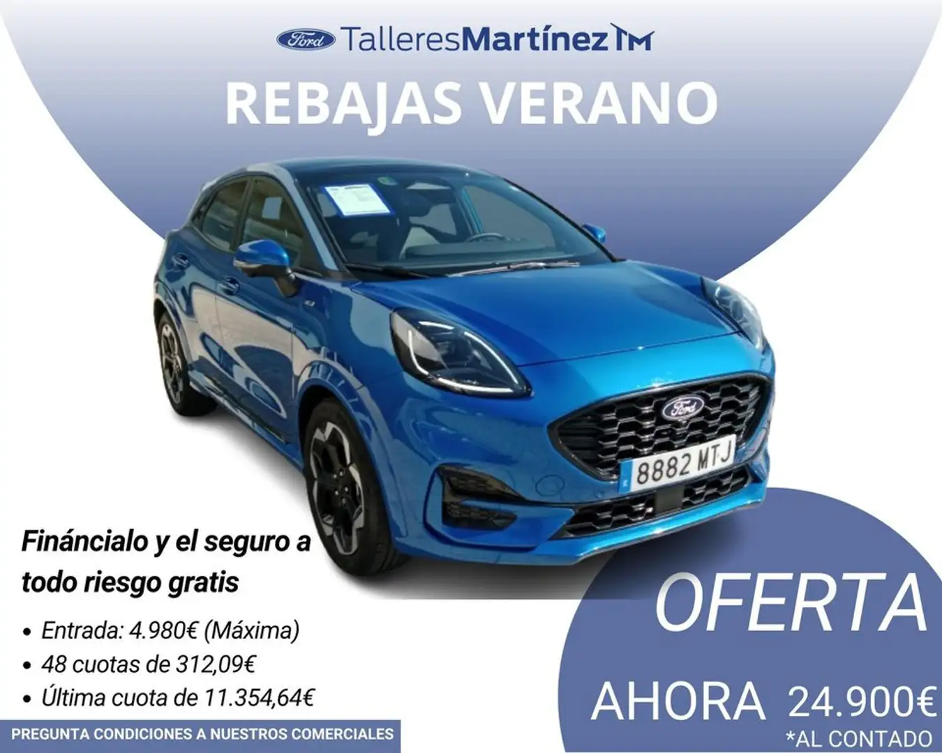 Ford Puma 1.0 EcoBoost MHEV ST-Line X 125 Azul - 1