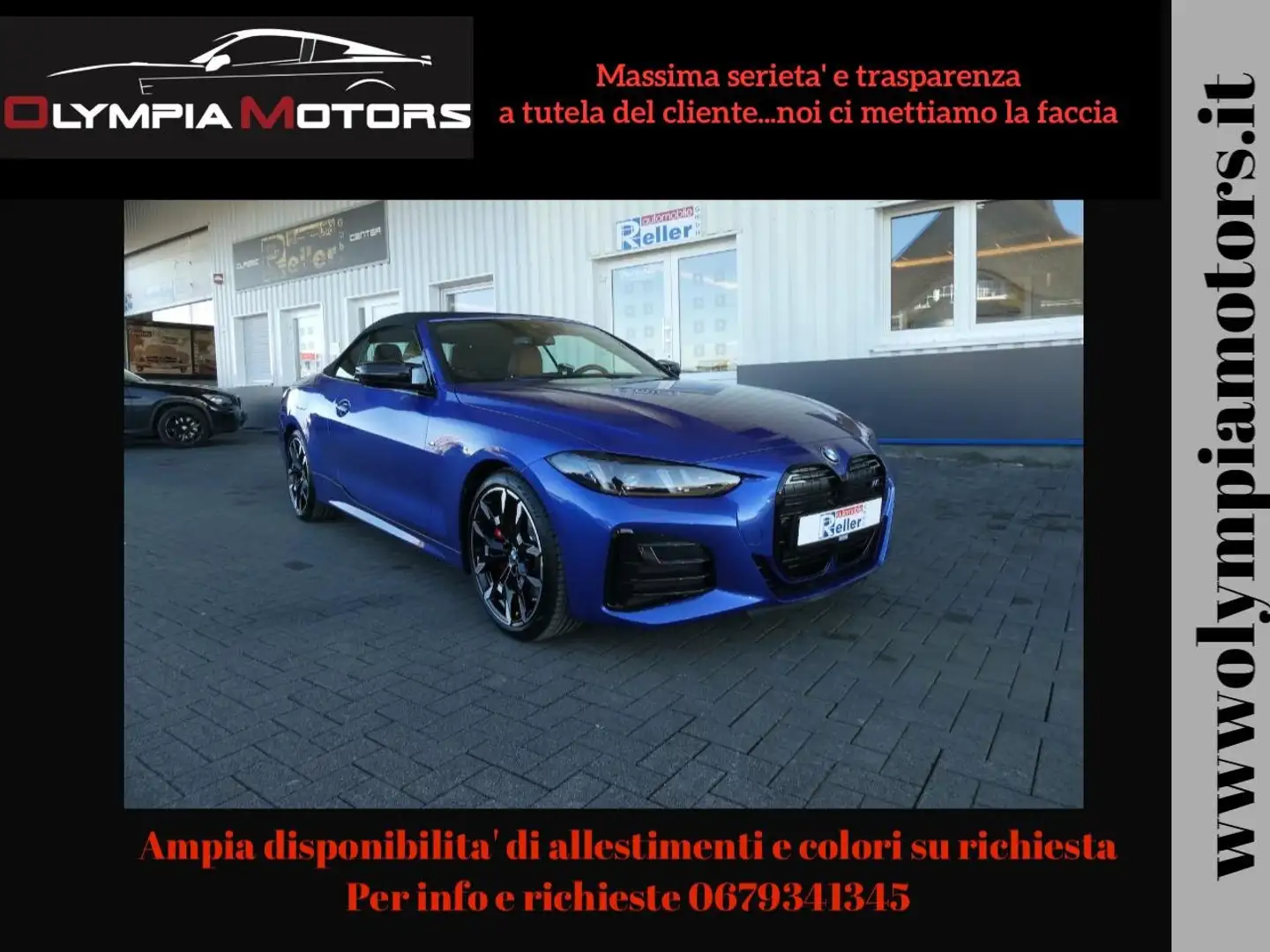 BMW 440 M440 CABRIO XDRIVE CURVED DISPLAY LASER H&K KAMERA Blu/Azzurro - 1