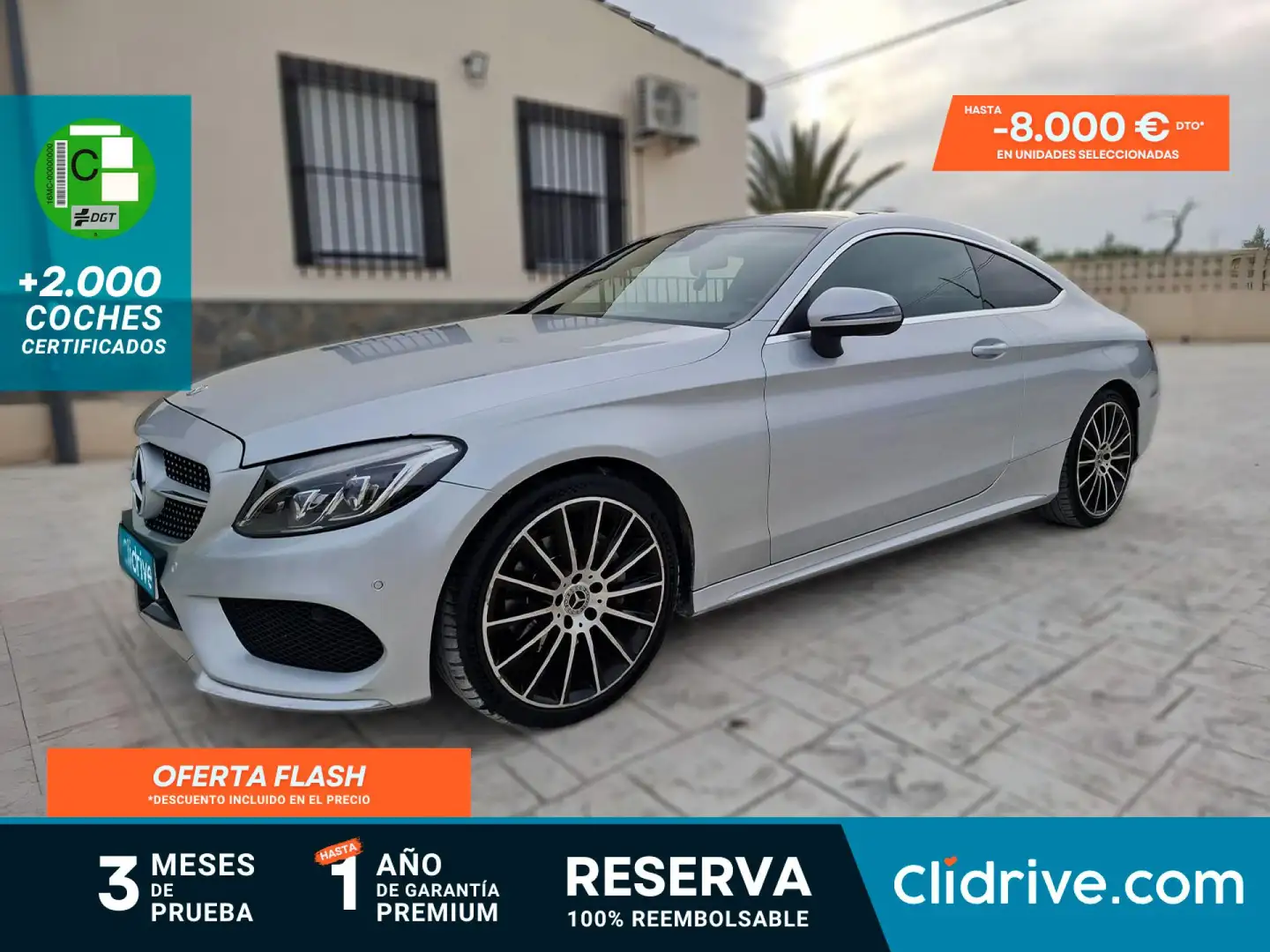 Mercedes-Benz C 220 Coupé 220d 4Matic 9G-Tronic Plateado - 1