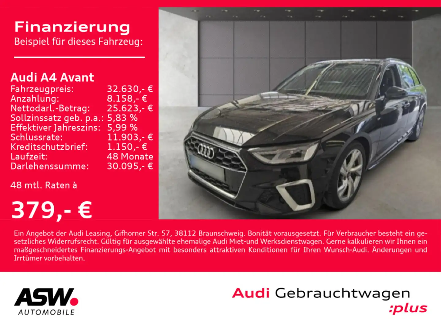 Audi A4 S line 40TDI Stronic Navi LED AHK PDC Zwart - 1