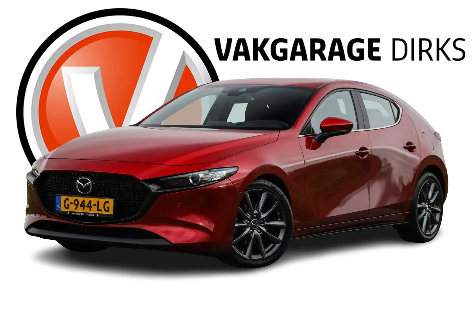 Mazda 3 2.0 e-SkyActiv-G M Hybrid Automaat ✅ LED ✅ Camera Kırmızı - 1