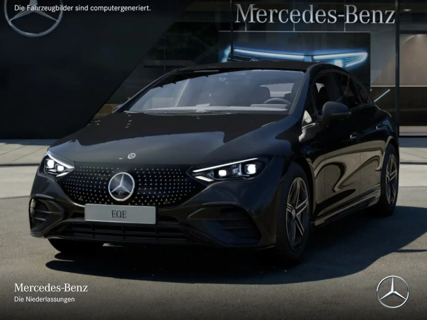 Mercedes-Benz EQE 350 4Matic AMG Burmester 3D Fahrass 360° AHK Schwarz - 2