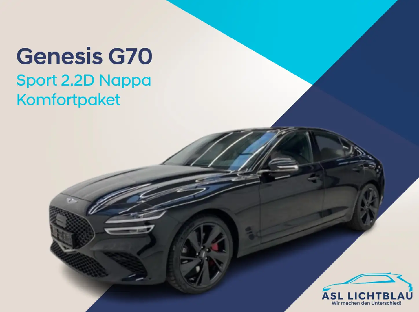 Genesis G70 Sport 2.2D Nappa Lexicon Technik Komfortpaket Beige - 1