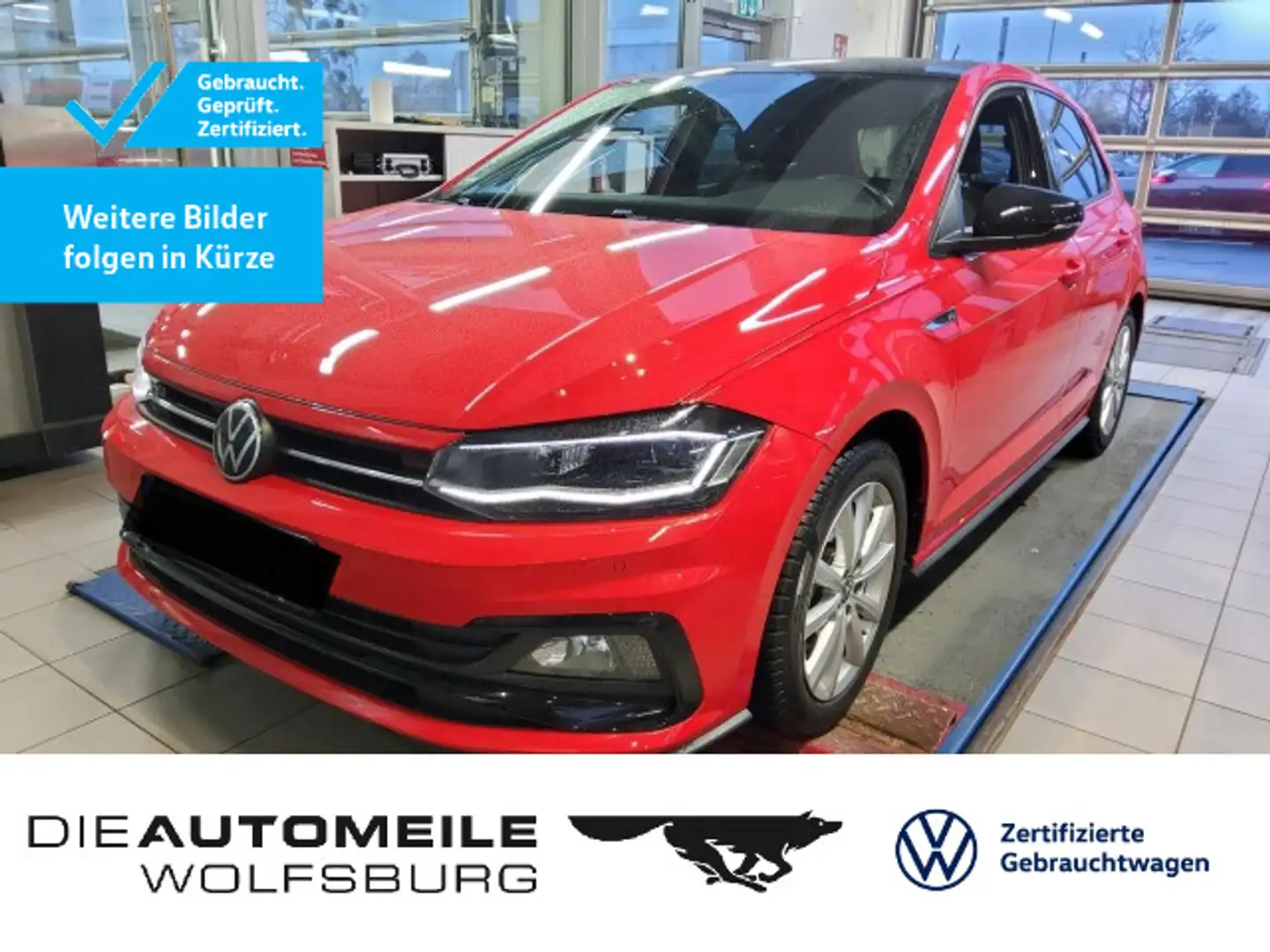 Volkswagen Polo 6 VI 1.5 TSI DSG R-Line Rückfahrkam/LED/App Rot - 1