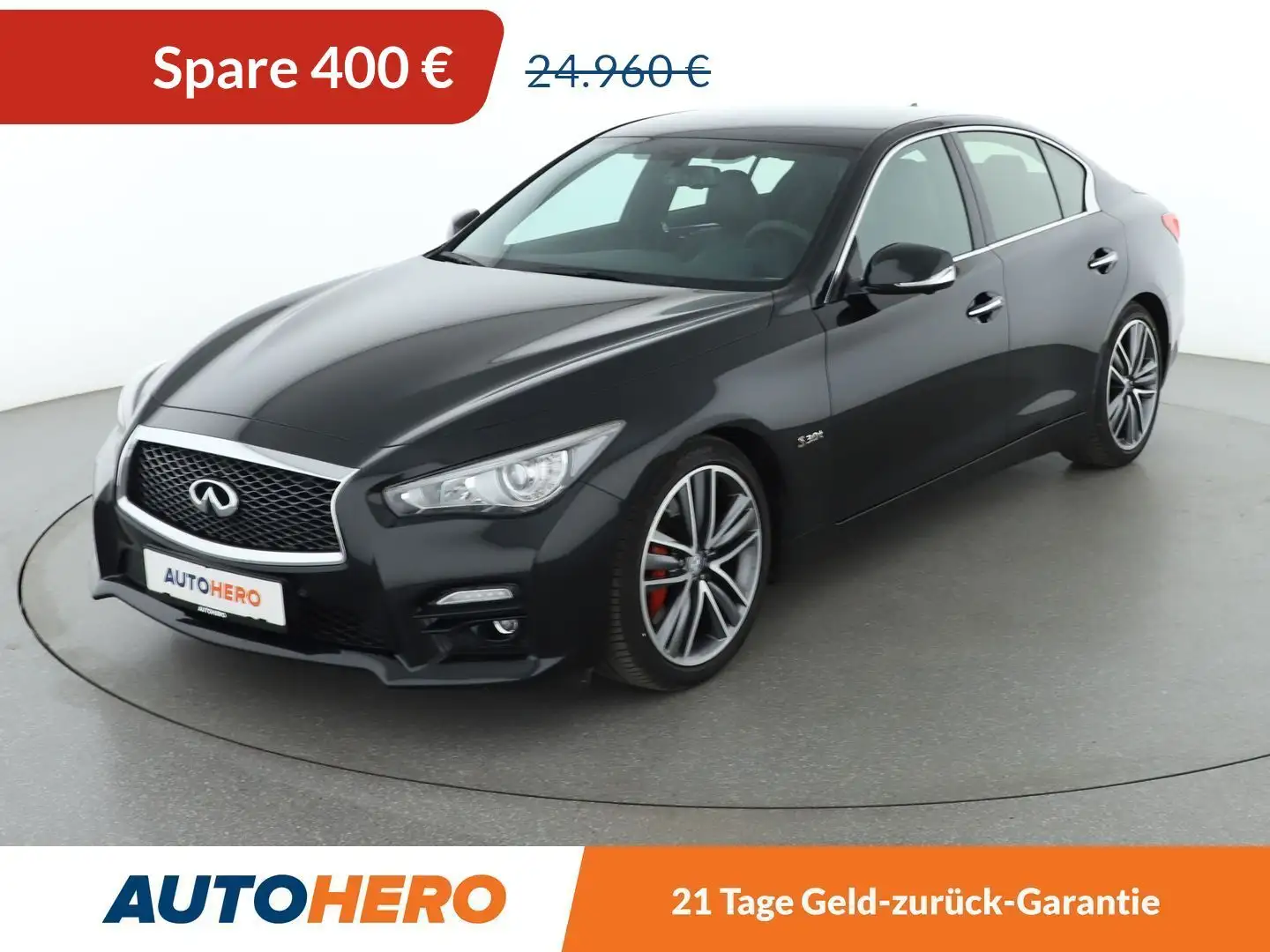 Infiniti Q50 3.0 V6 S Sport Aut*NAVI*ACC*CAM*PDC*SHZ* Zwart - 1