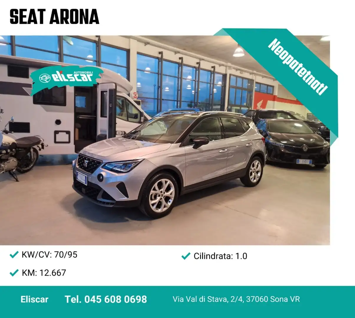 SEAT Arona 1.0 EcoTSI FR Argent - 1