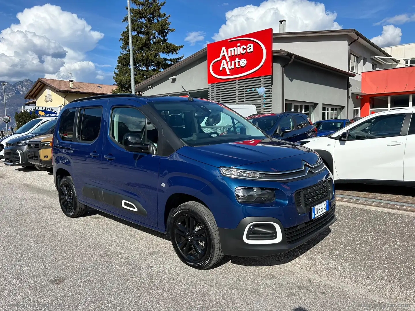 Citroen Berlingo BlueHDi 130 S&S Combi Feel N1 5 POSTI + AUTOCARRO Blauw - 2