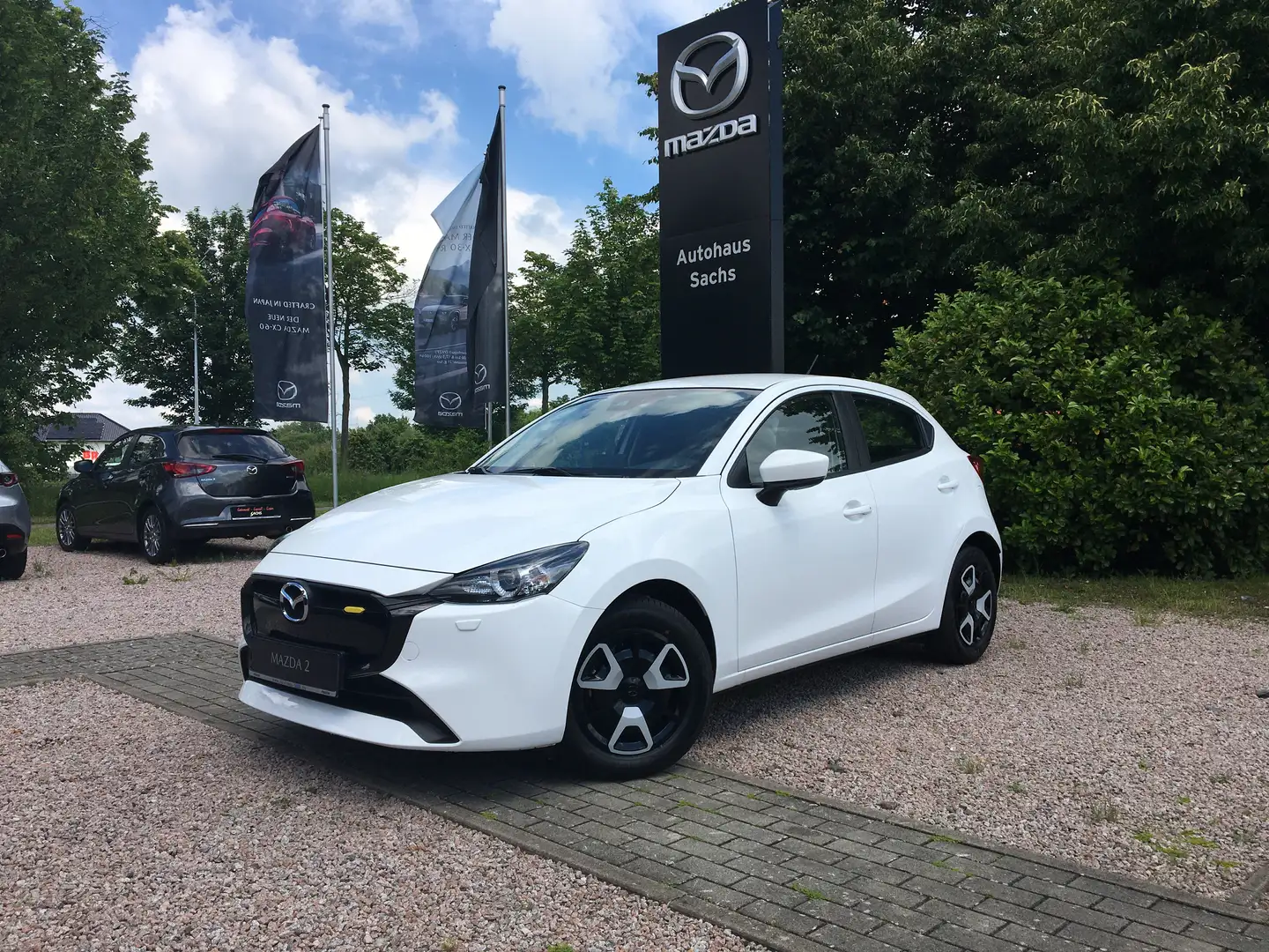 Mazda 2 75PS CENTER-LINE AKTIONS-DEAL Bianco - 1