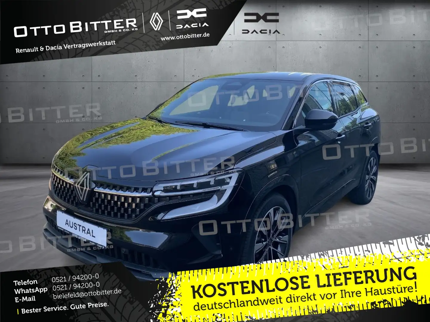 Renault Austral Techno Mild Hybrid 160 Automatik WINTER Schwarz - 1