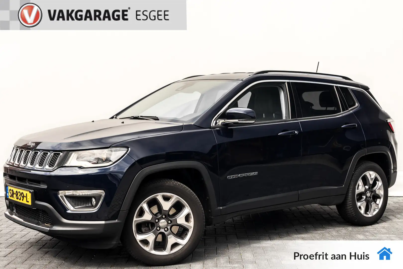 Jeep Compass 1.4 170PK MultiAir Opening Edition 4x4 AUTOMAAT RI Blauw - 1