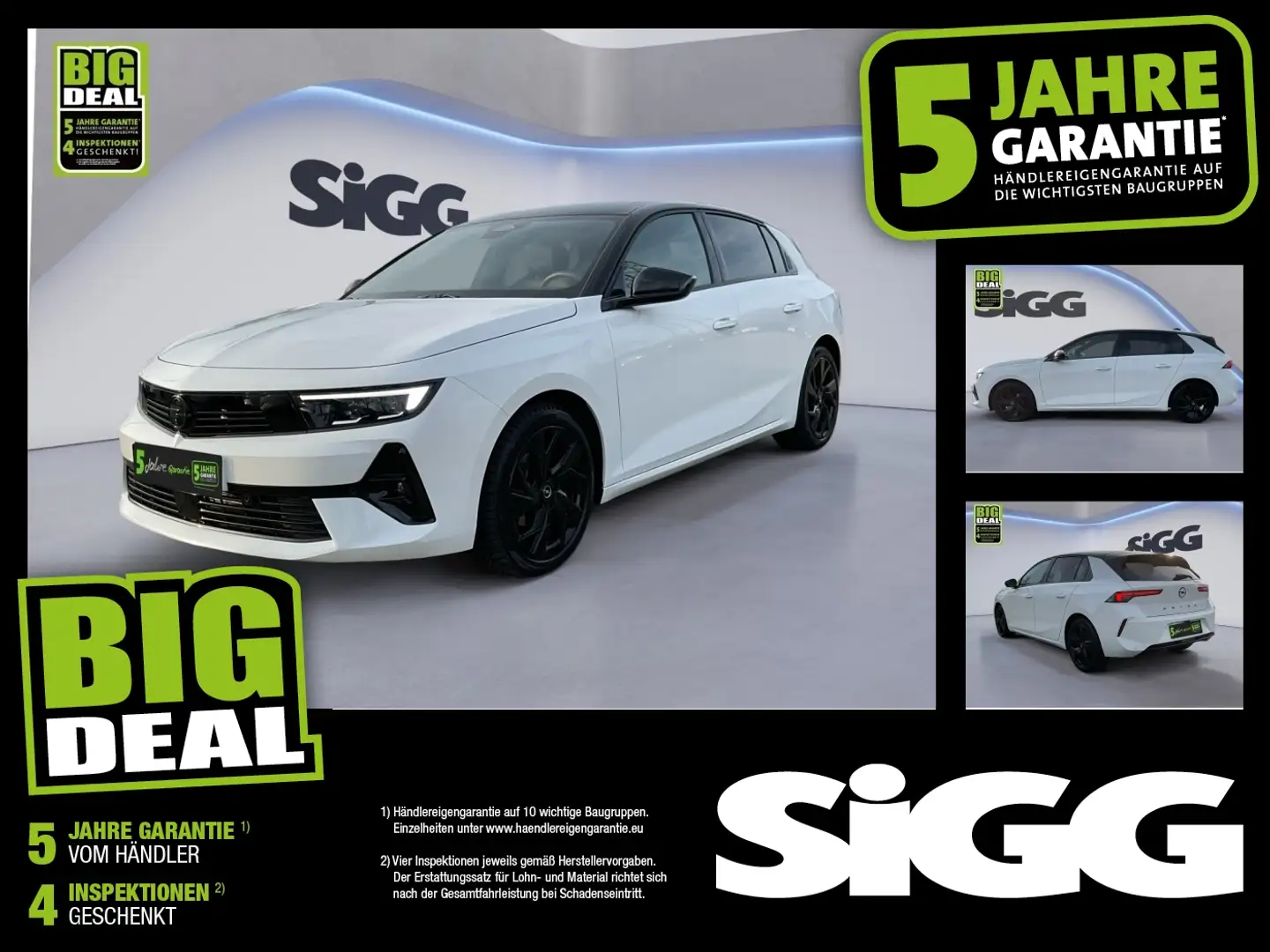 Opel Astra 1.2 T Ultimate NAV 360°Kamera HeadUp Blanc - 1