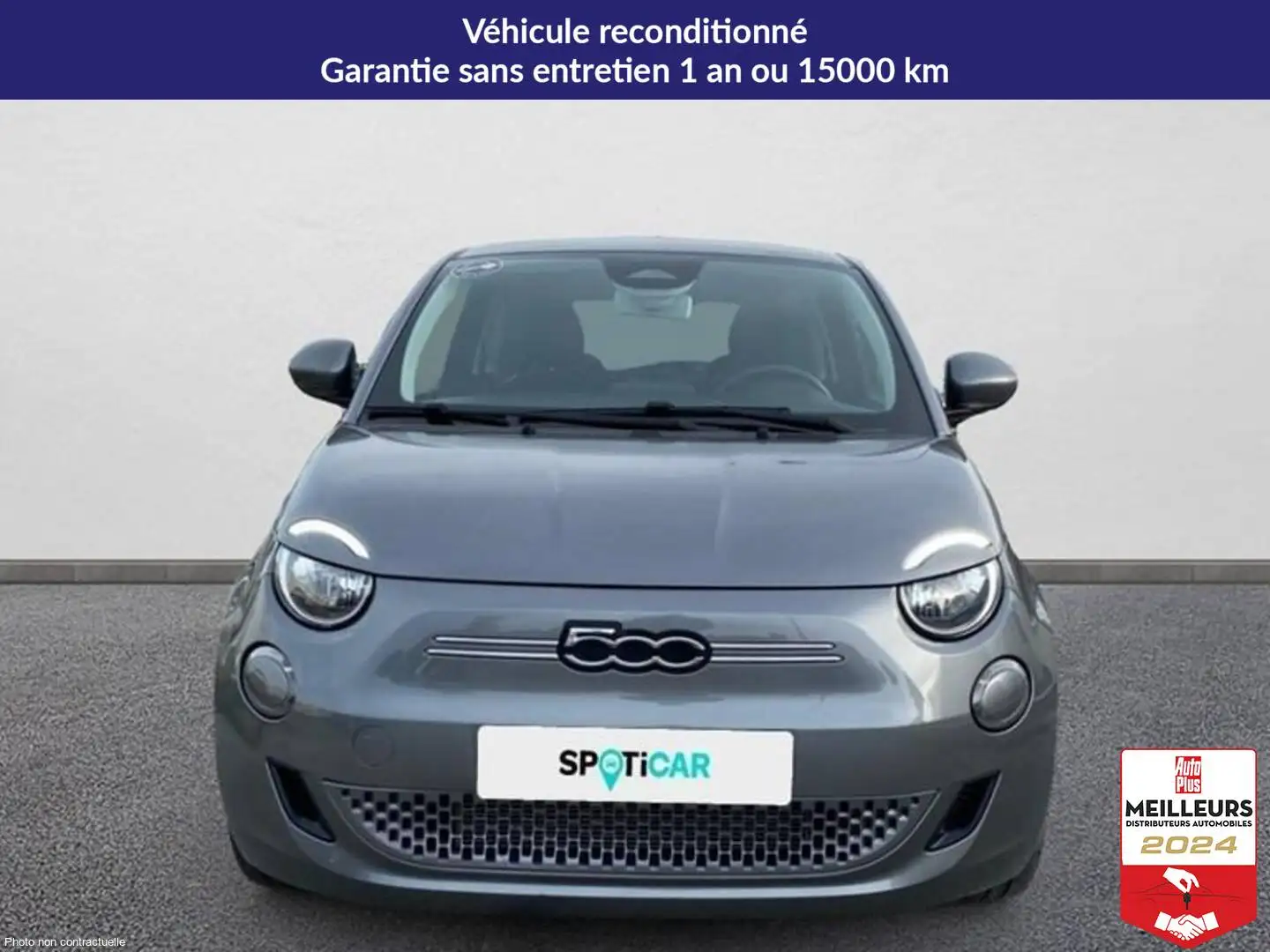 Fiat 500 E 95 ch action Gris - 2
