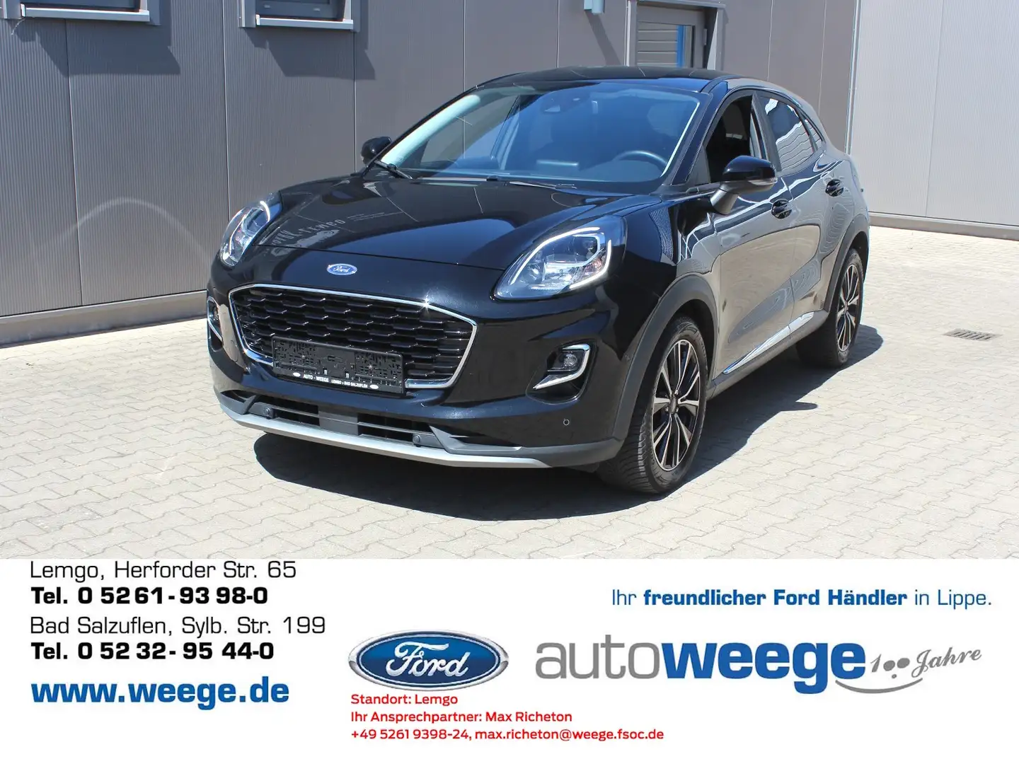 Ford Puma Titanium X 1,0 EcoBoost Start/Stopp Schwarz - 1