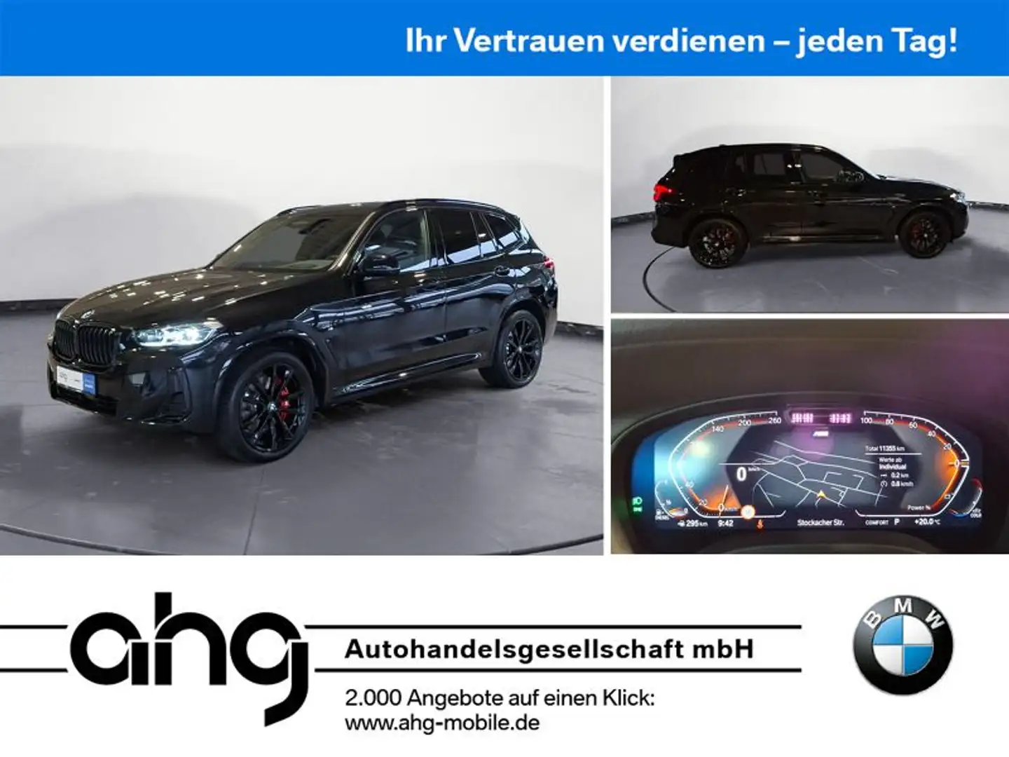 BMW X3 xDrive30d AT M Sport M Sitze Standheizung H&K Zwart - 1