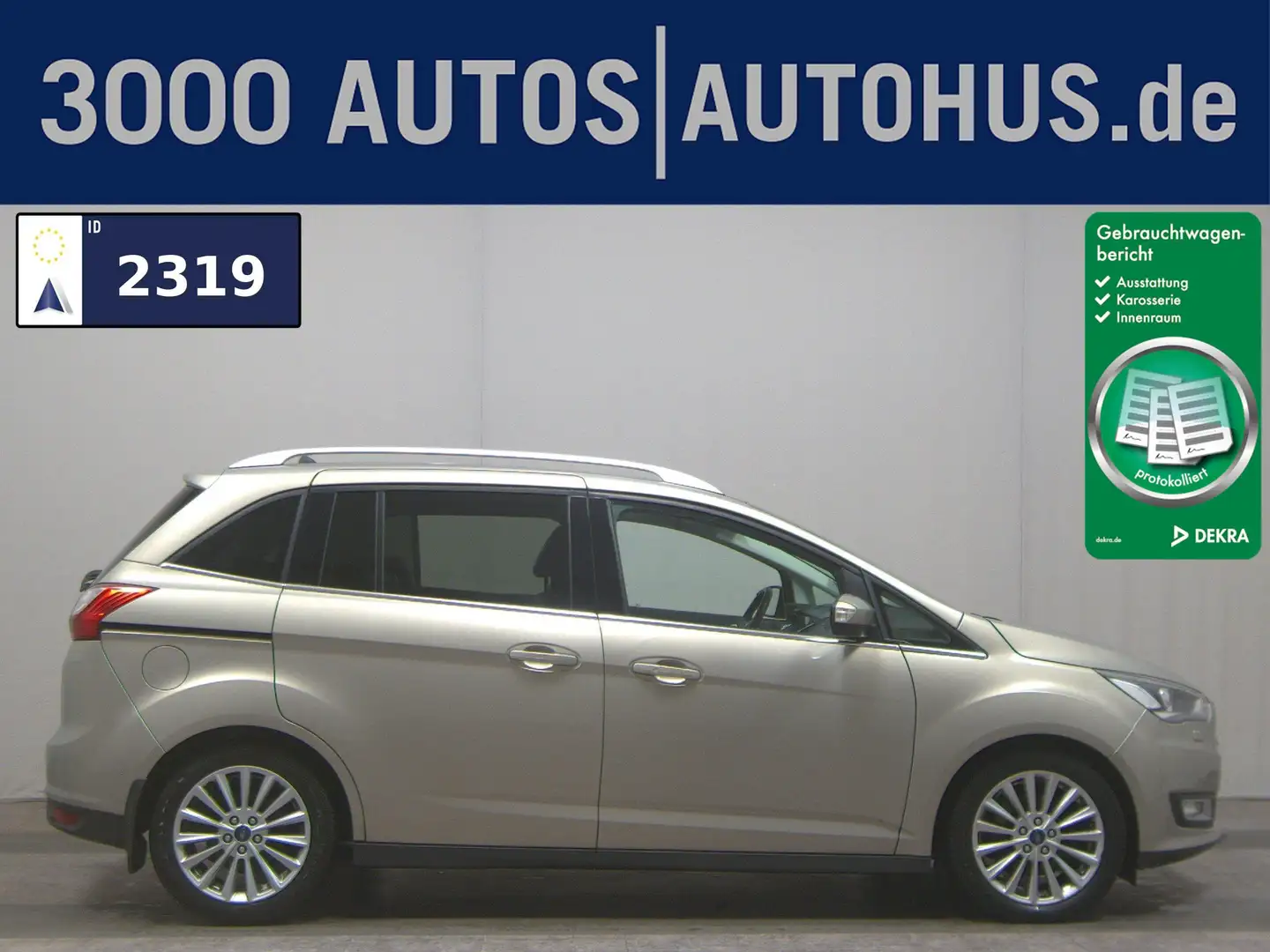 Ford Grand C-Max 2.0 TDCi Titanium 7-Sitze Navi Pano Gris - 1
