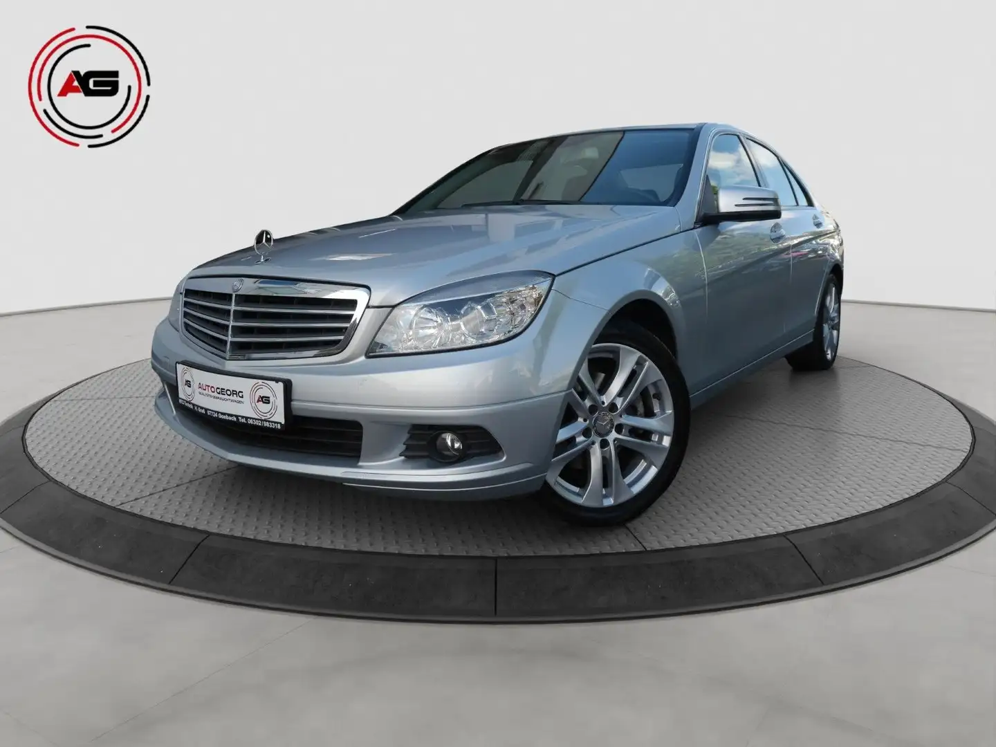 Mercedes-Benz C 200 Lim K SITZHEIZUNG CD AHK XENON TÜV NEU! Argent - 1