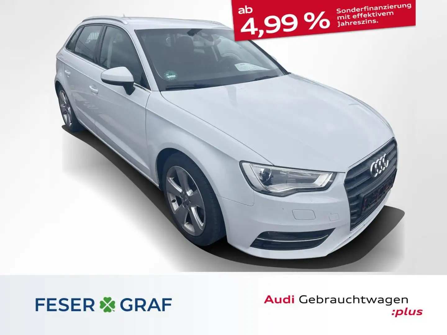 Audi A3 1.4 TFSI Ambitin,Xenon,Navi+ Weiß - 1