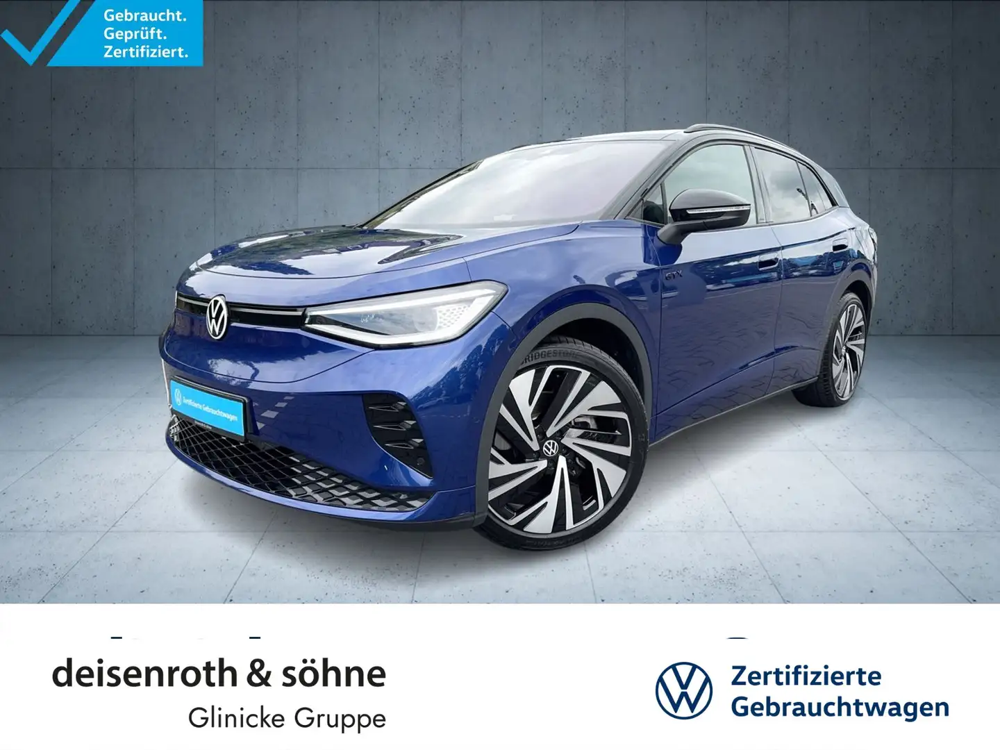 Volkswagen ID.4 GTX AHK/Pano/h&k/Kam/21''/DCC/HuD/Keyless/N Blau - 1