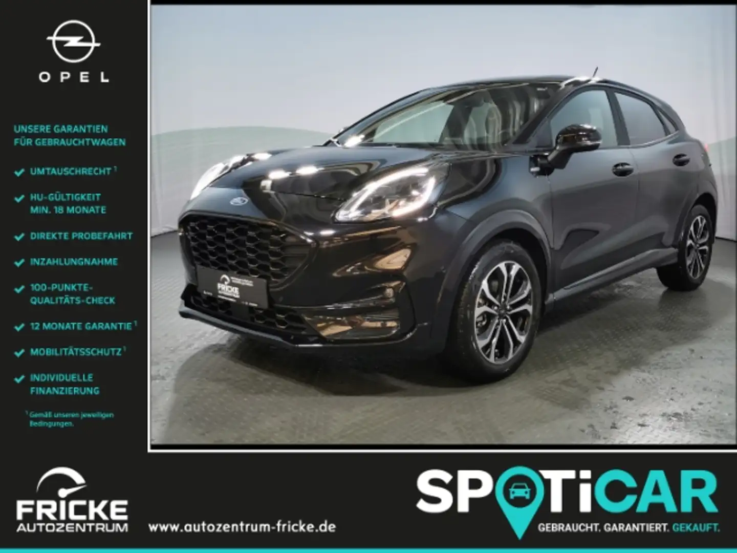 Ford Puma ST-Line MHEV+Navi+Rückfahrkam+Sitz&Lenkradheiz. Schwarz - 1