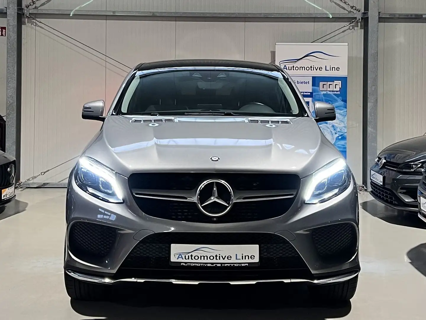 Mercedes-Benz GLE 350 Coupe 4M AMG 2xTV/PANO/ACC/360CAM/H&K Silber - 2