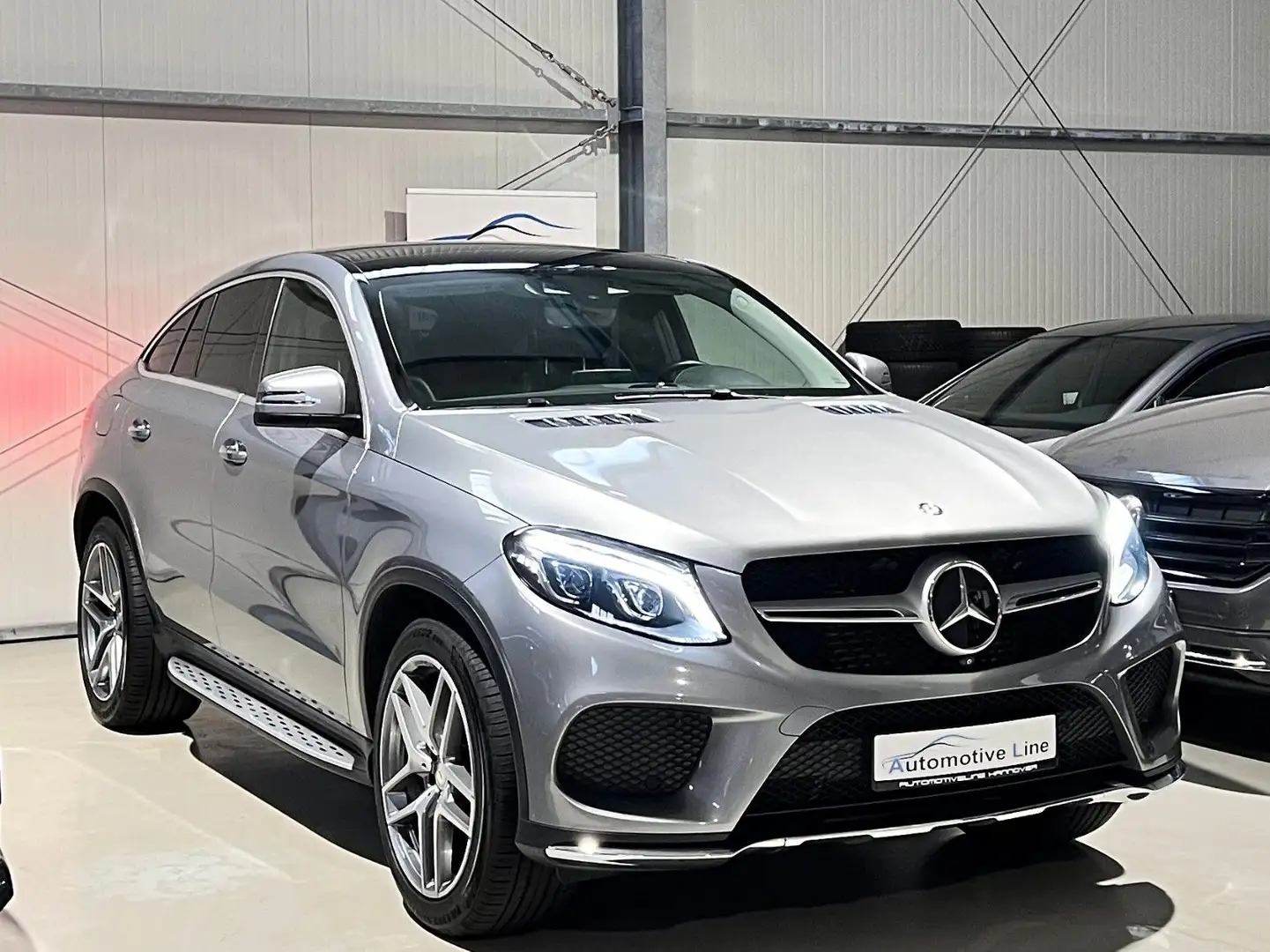 Mercedes-Benz GLE 350 Coupe 4M AMG 2xTV/PANO/ACC/360CAM/H&K Silber - 1