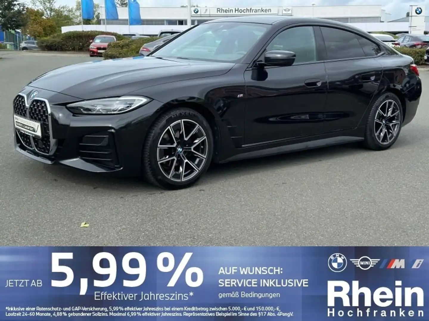 BMW 420 d xDrive Gran Coupe M Sport ACC AHK H/K LCPRO Schwarz - 1