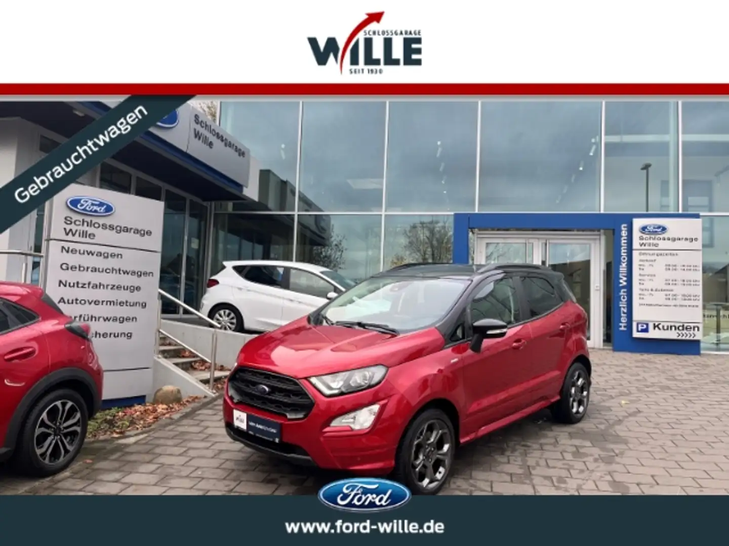 Ford EcoSport ST-Line Technik+Winter+Kontrast-Paket !!! Rood - 1