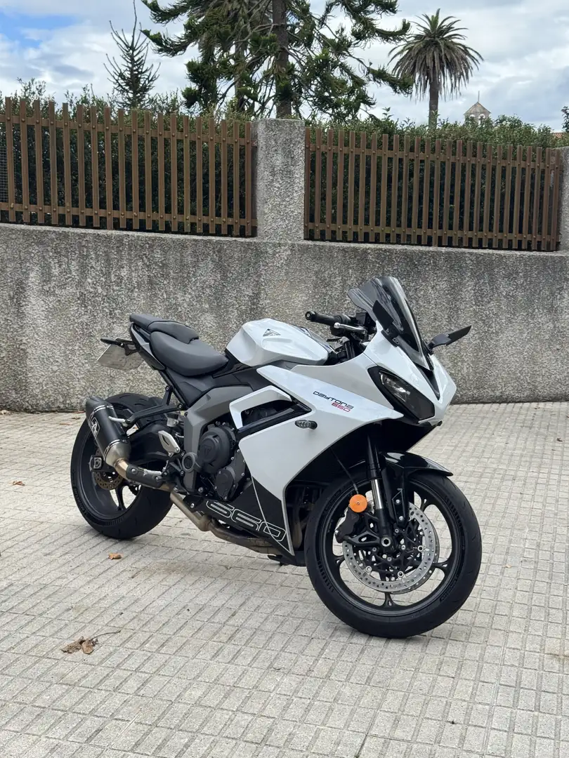 Triumph Daytona 660 Vendo mi Triumph Daytona 660 del ano ____ con solo Blanco - 1