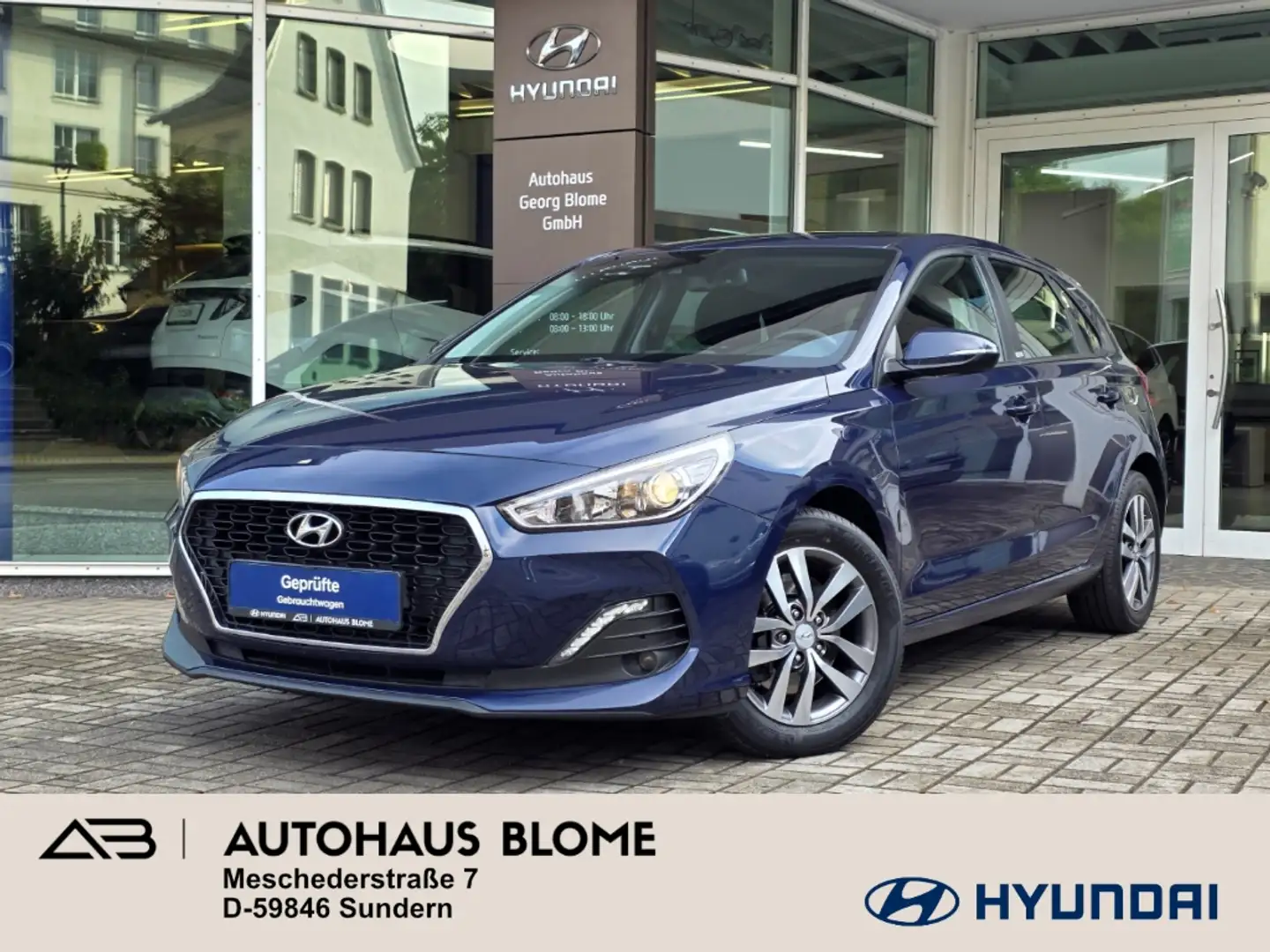 Hyundai i30 1.4 T-GDI M/T Trend, Winterräder, Navi, Komfort-Pa Blu/Azzurro - 1