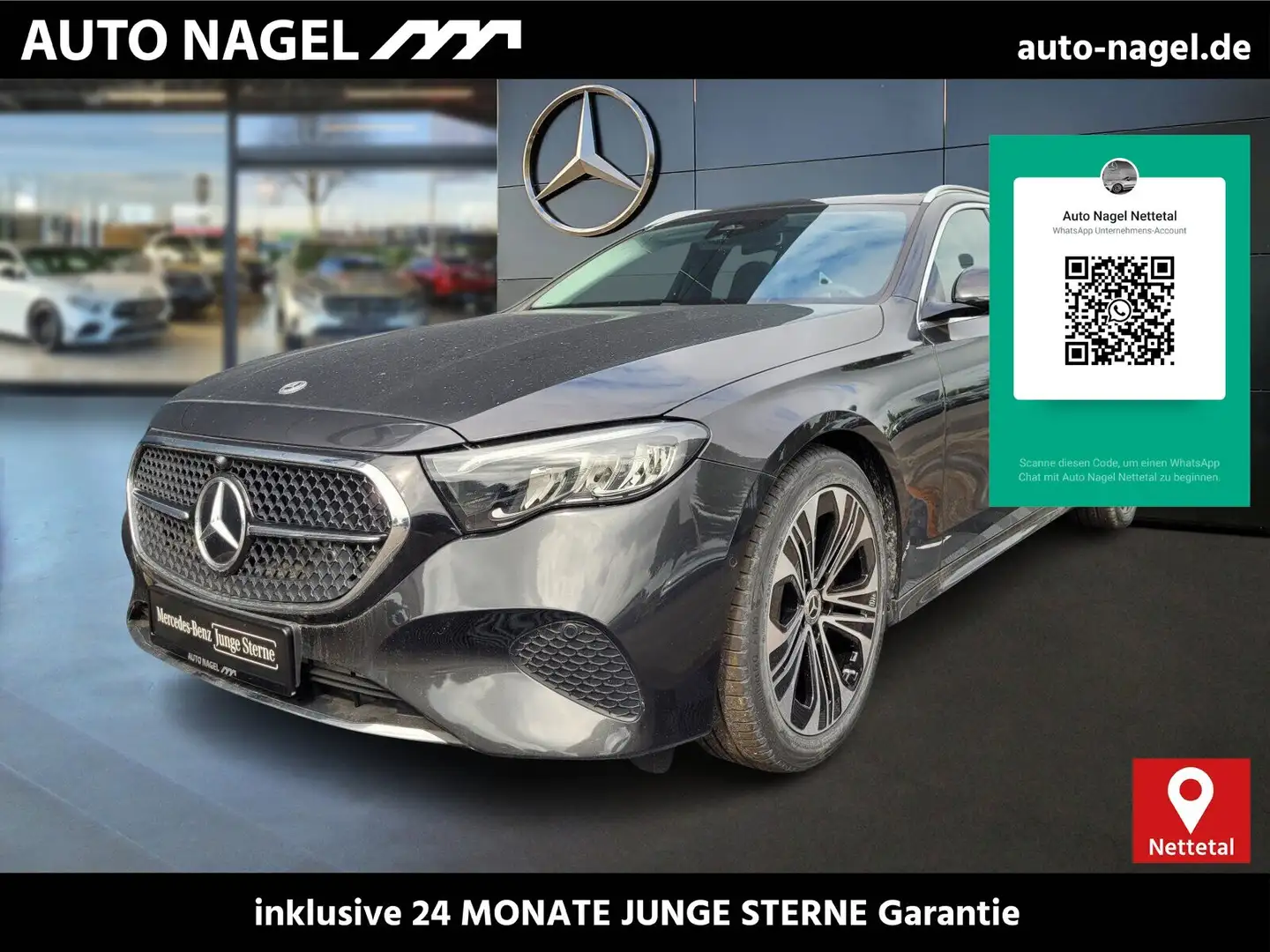 Mercedes-Benz E 220 E 220 d T-Modell Avantgarde+PSD+AHK+Distronic+ Gris - 1