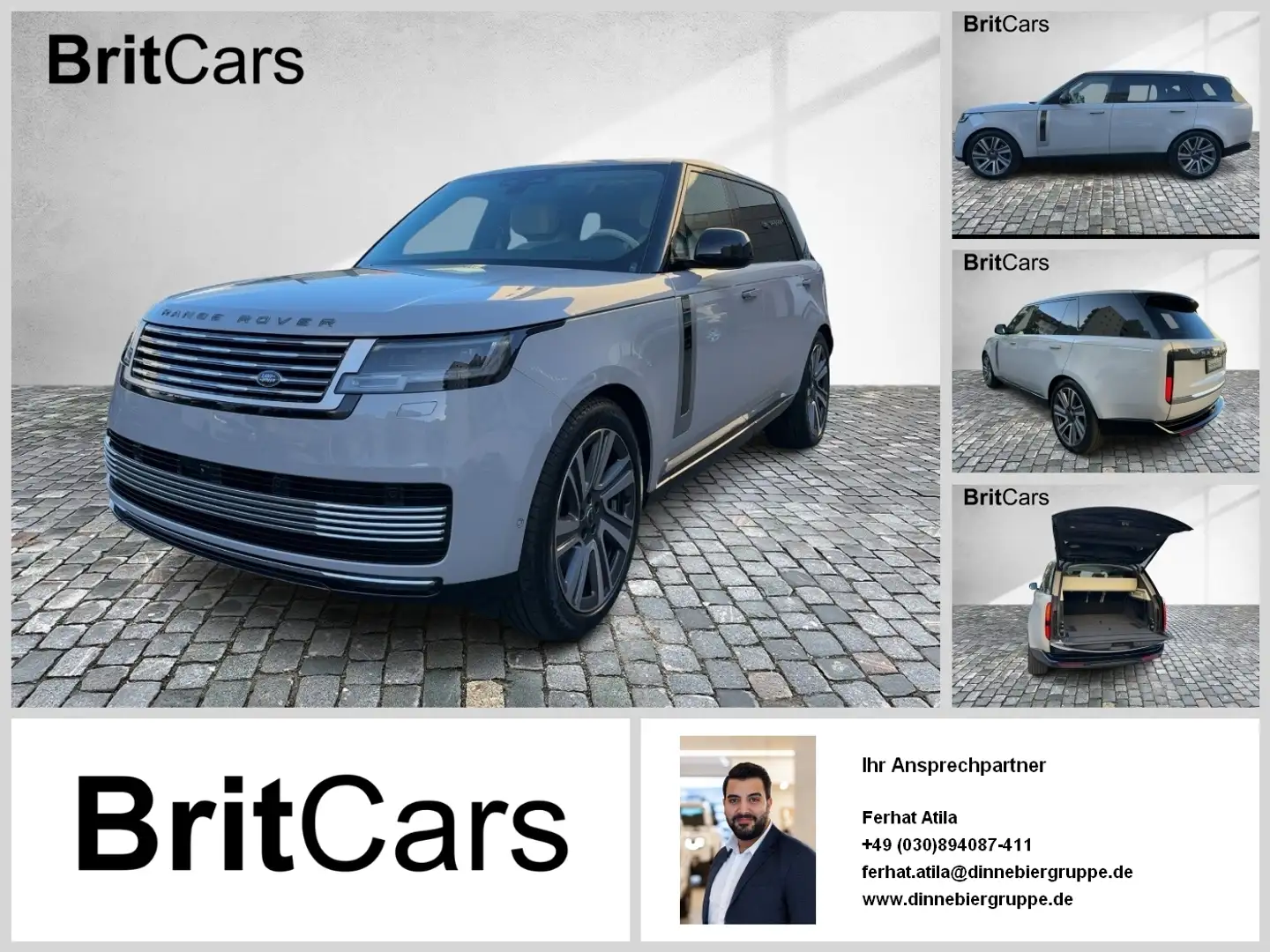 Land Rover Range Rover LWB 4.4 Benzin P615 SV Gris - 1