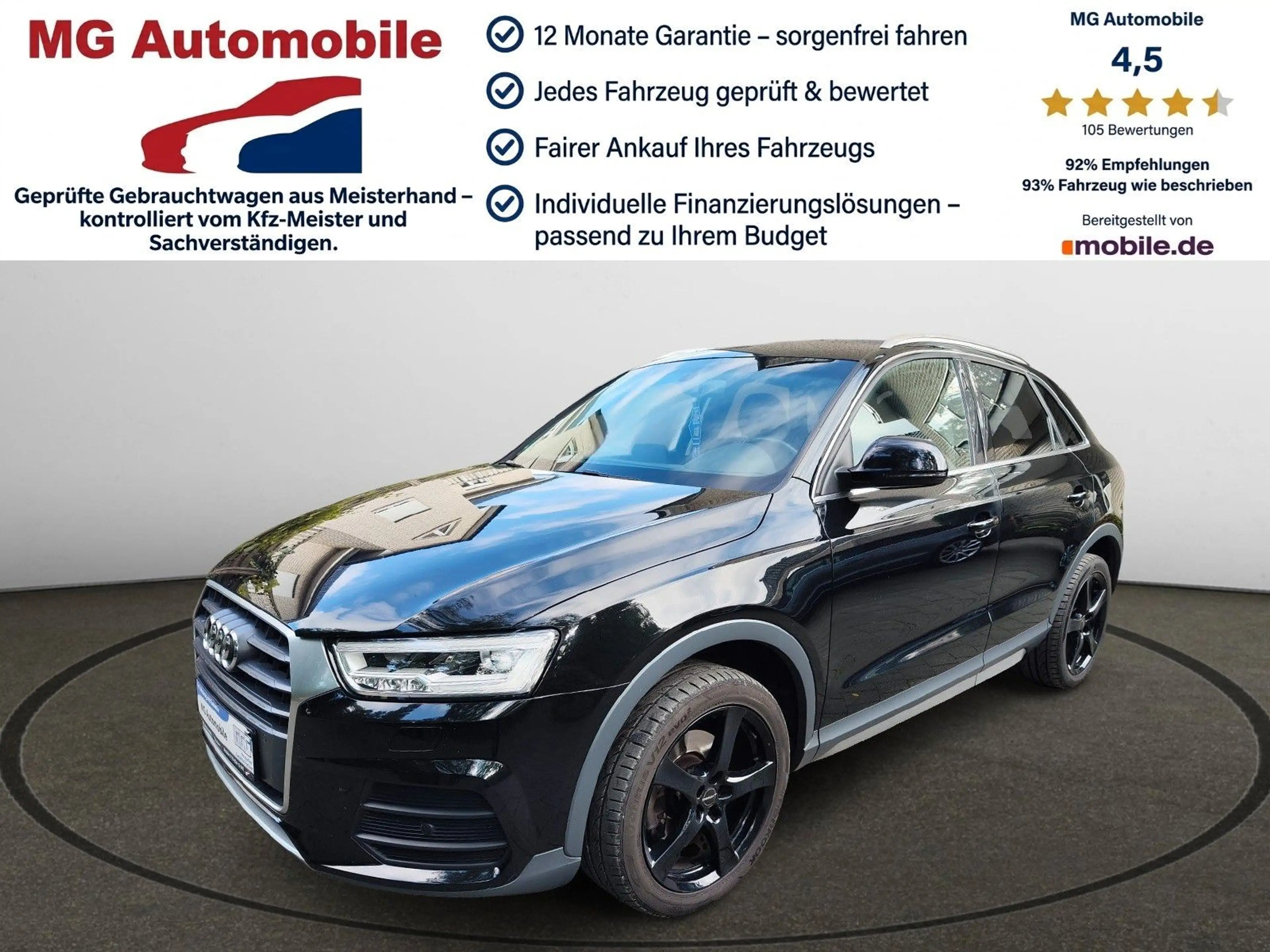 Audi Q3 2.0 TDI quattro design schwenkbare AHK LED
