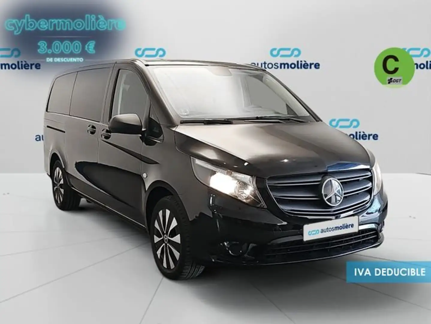 Mercedes-Benz V 220 220d Compacto Rise 7G Tronic Negro - 2