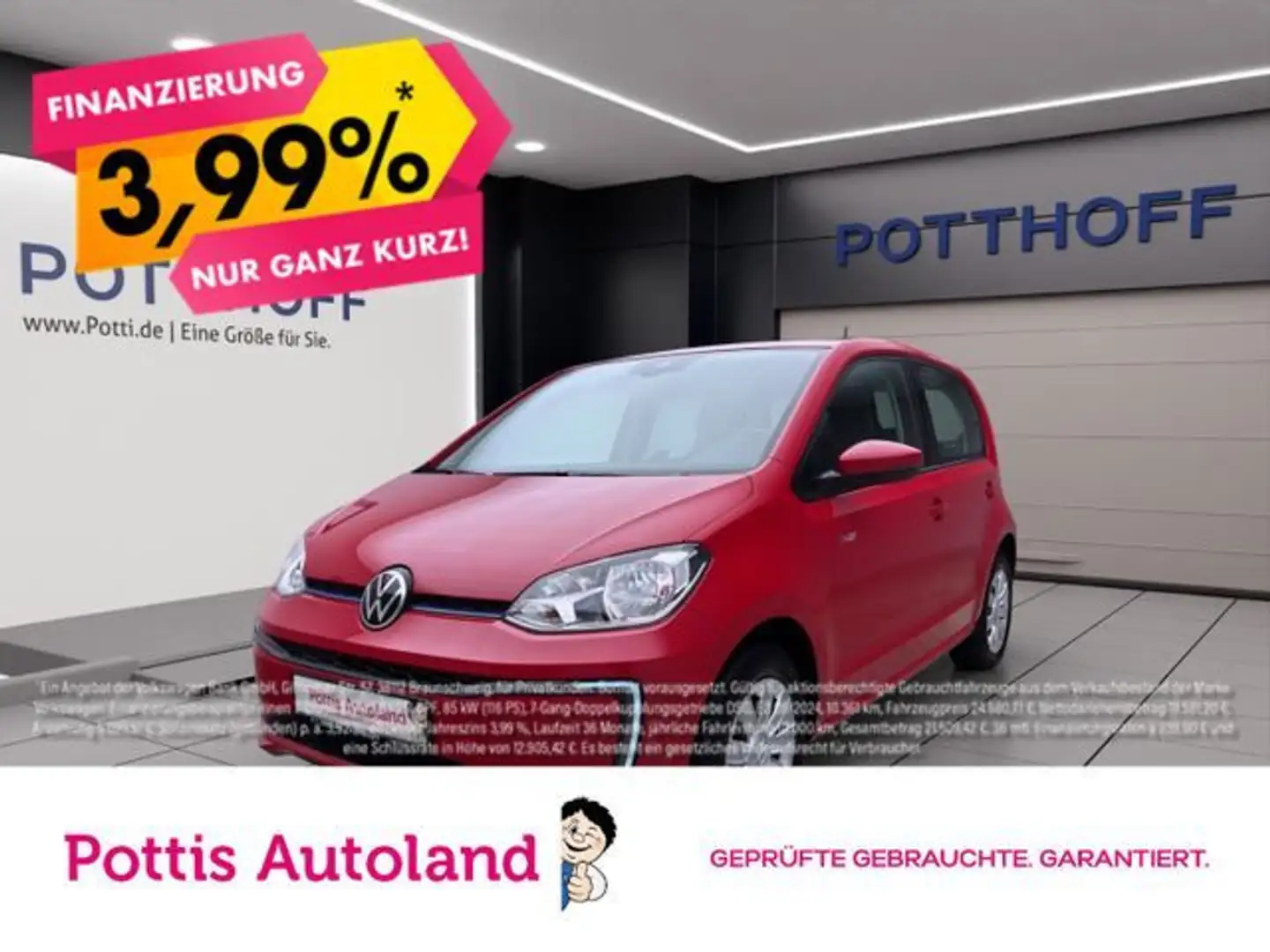 Volkswagen e-up! MOVE UP! KLIMA BLUETOOTH DAB+ Rot - 1