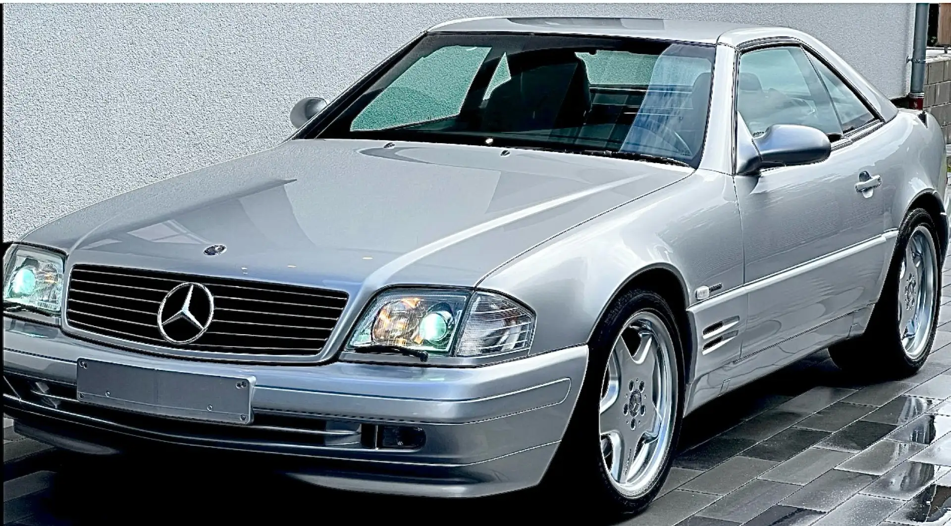Mercedes-Benz SL 320 Final Edition nur 33900kilometer Classic Data 1- Silber - 1