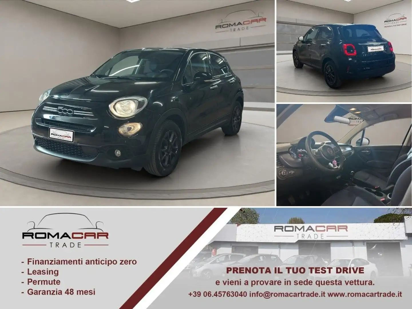 Fiat 500X 1.3 MultiJet 95 CV CLUB NAVI-CARPLAY! Nero - 1