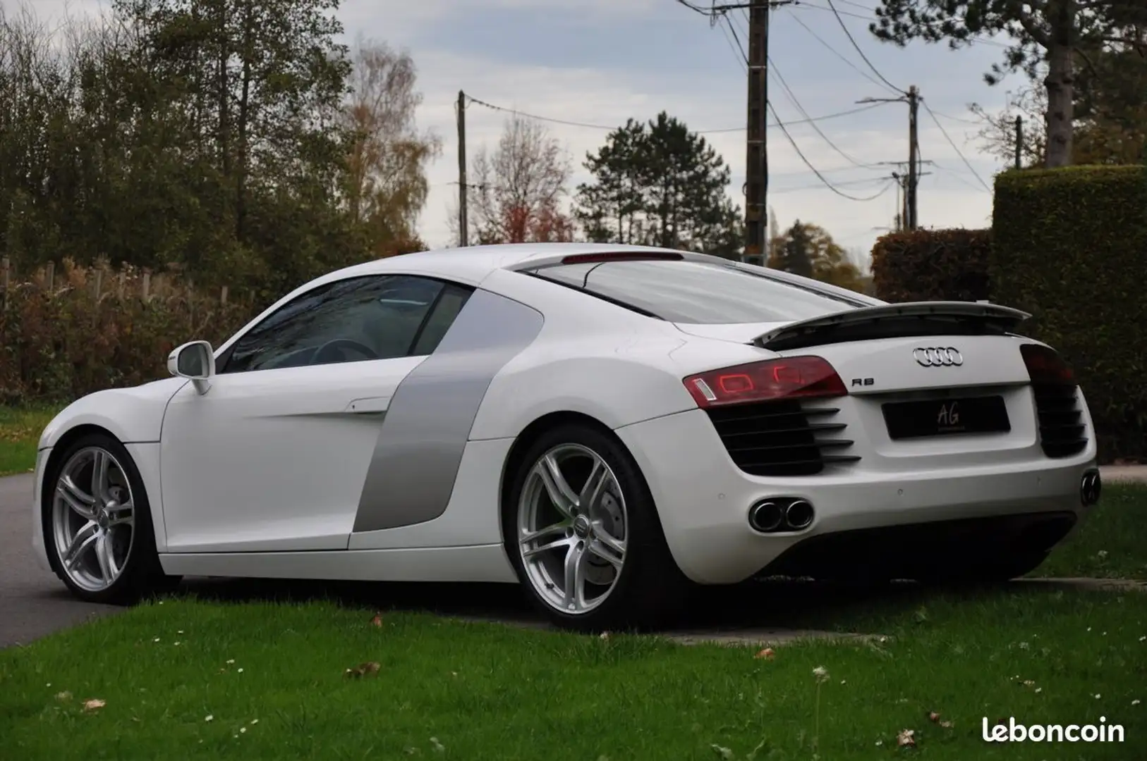 Audi R8 COUPE 4.2 V8 fsi 420 QUATTRO R TRONIC 04-2008 32000kms Blanc - 2