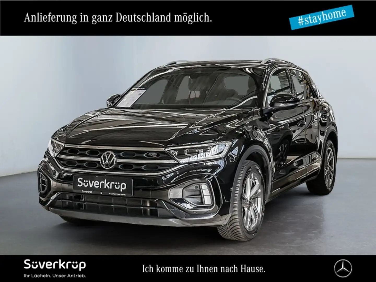 Volkswagen T-Roc 2.0 TDI R-Line SPUR AHK KAMERA MEMO PDC Schwarz - 2