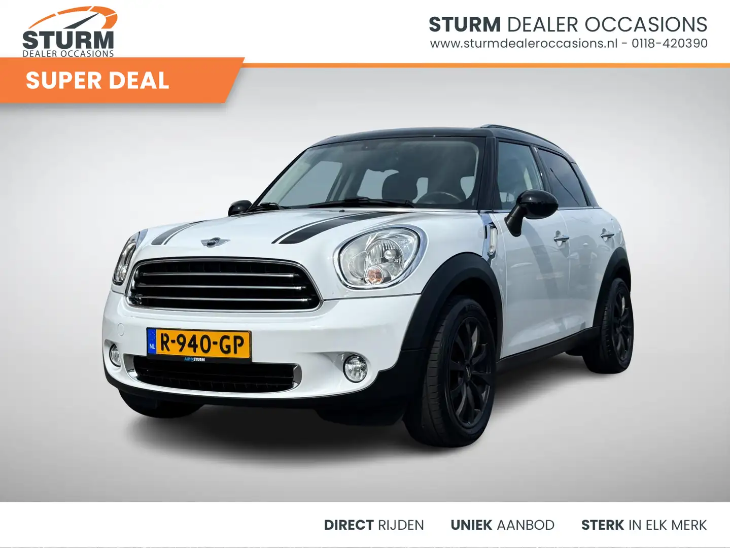 MINI Cooper Countryman Mini 1.6 | Trekhaak | Climate Control | Stoelverwa Blanc - 1