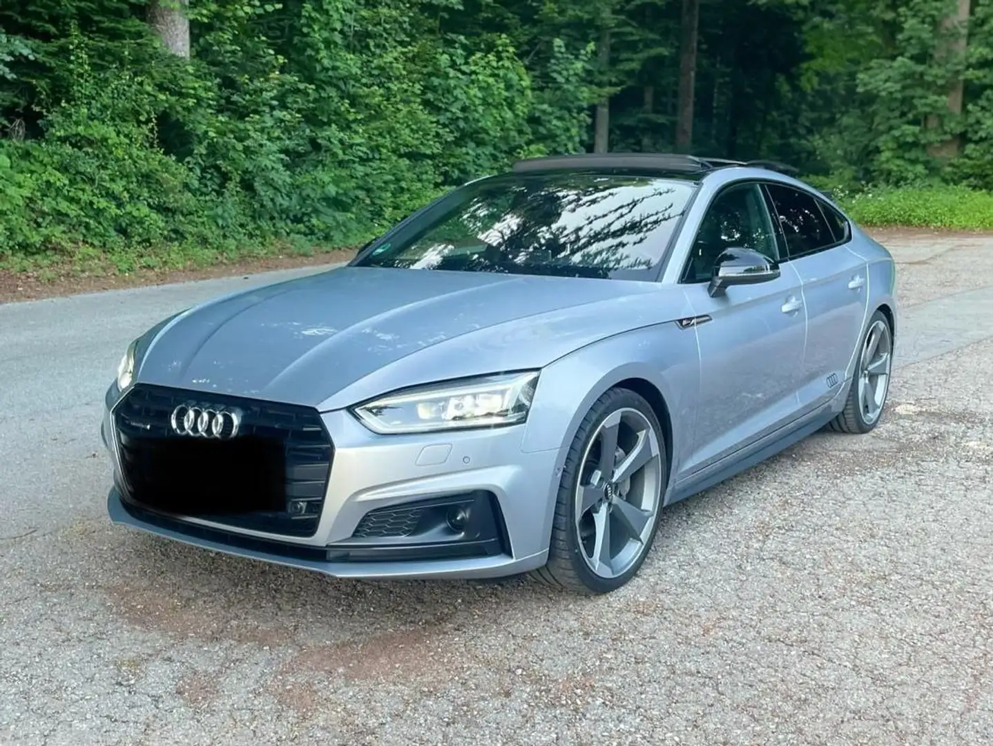 Audi A5 40 TDI quattro Black Edition S-line Gris - 1