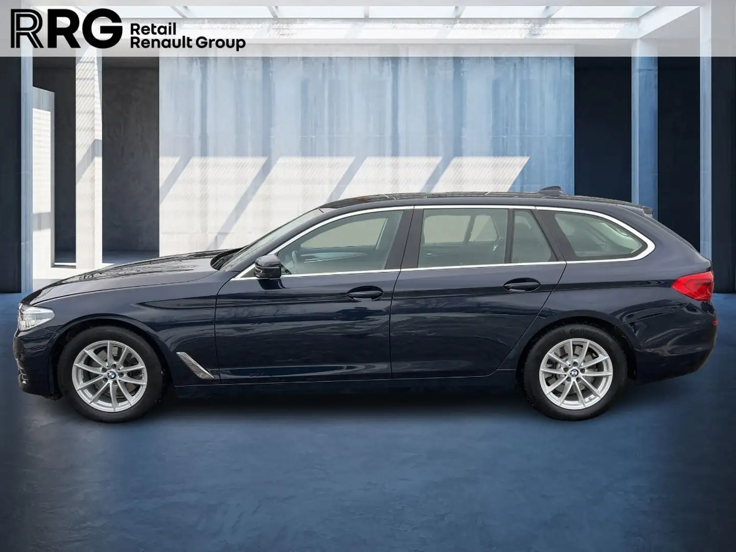 BMW 520 d Touring HuD 360°Kamera SHZ LED Blauw - 2