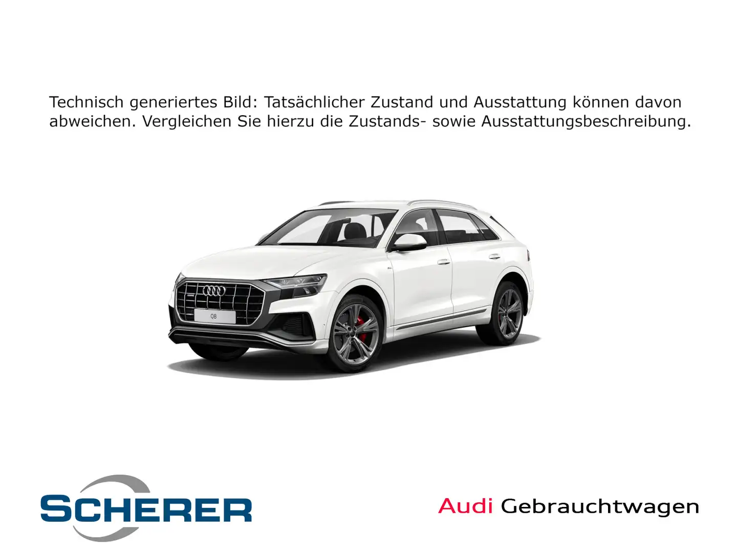 Audi Q8 SUV 50 TDIe quattro LED NAVI PDC SHZ Weiß - 1