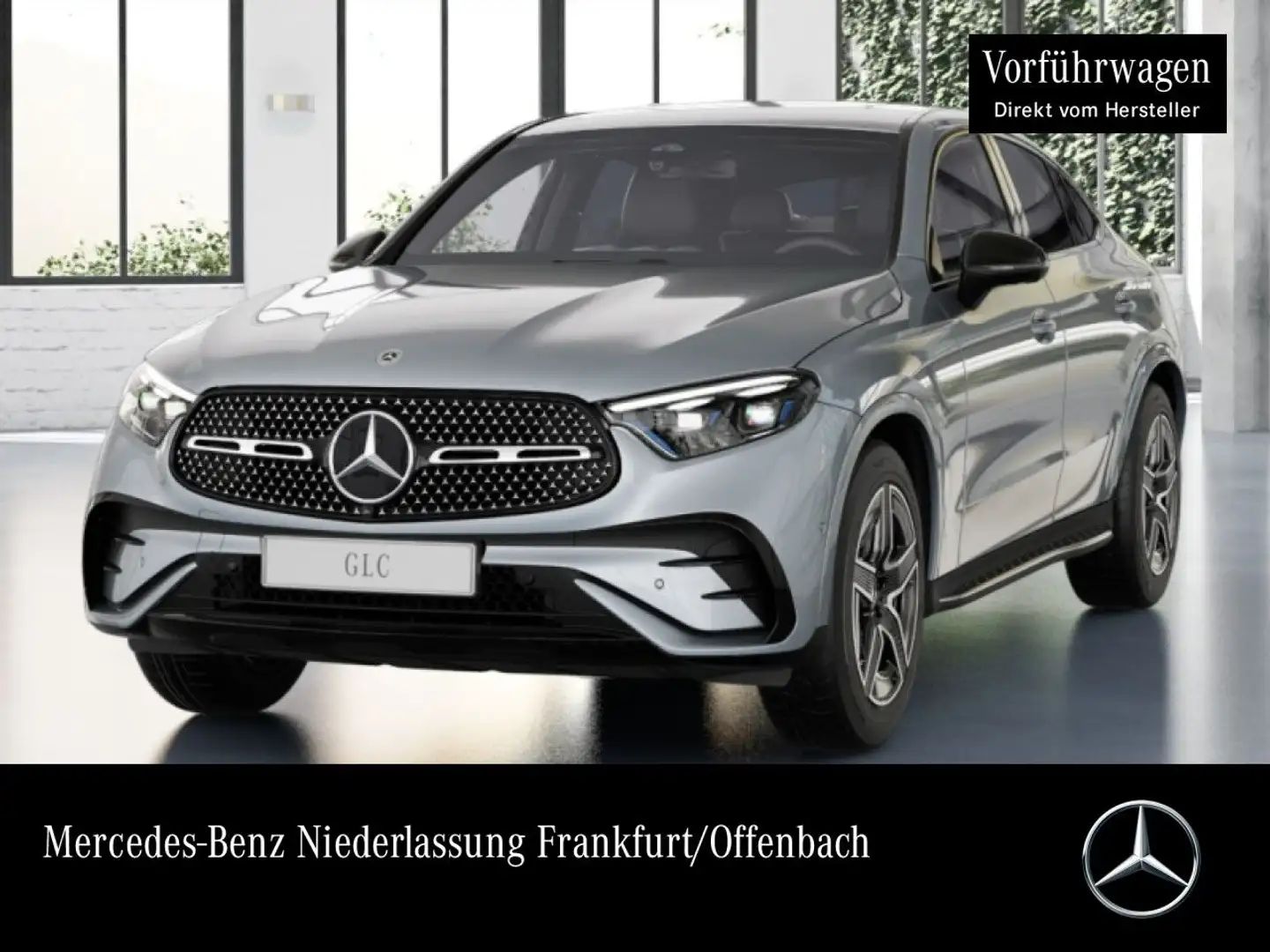 Mercedes-Benz GLC 200 4M AMG+NIGHT+360+AHK+TOTW+KEYLESS+9G Silber - 1
