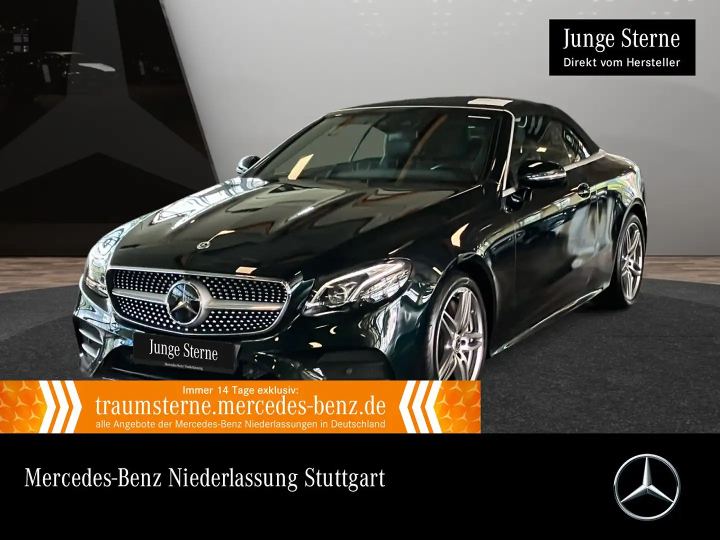Mercedes-Benz E 350 Cabrio AMG+360+MULTIBEAM+FAHRASS+BURMESTER Vert - 1