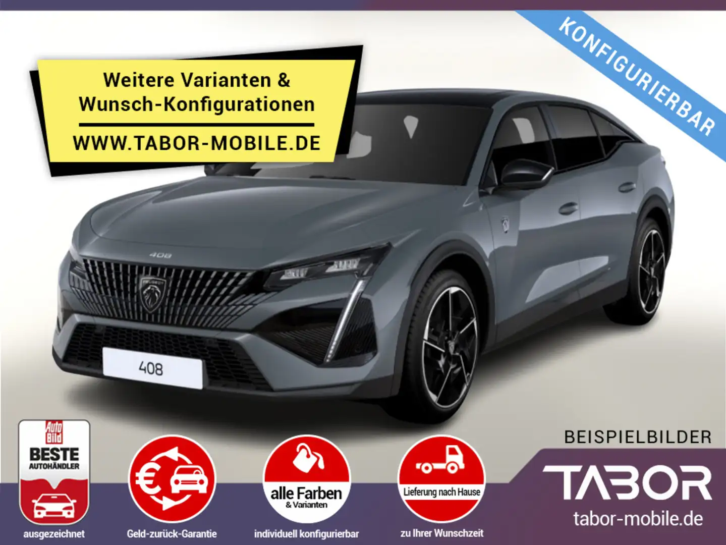 Peugeot 408 MHEV 145 GT Matrix Nav Kam PDC eHK 19Z DigC Fehér - 1
