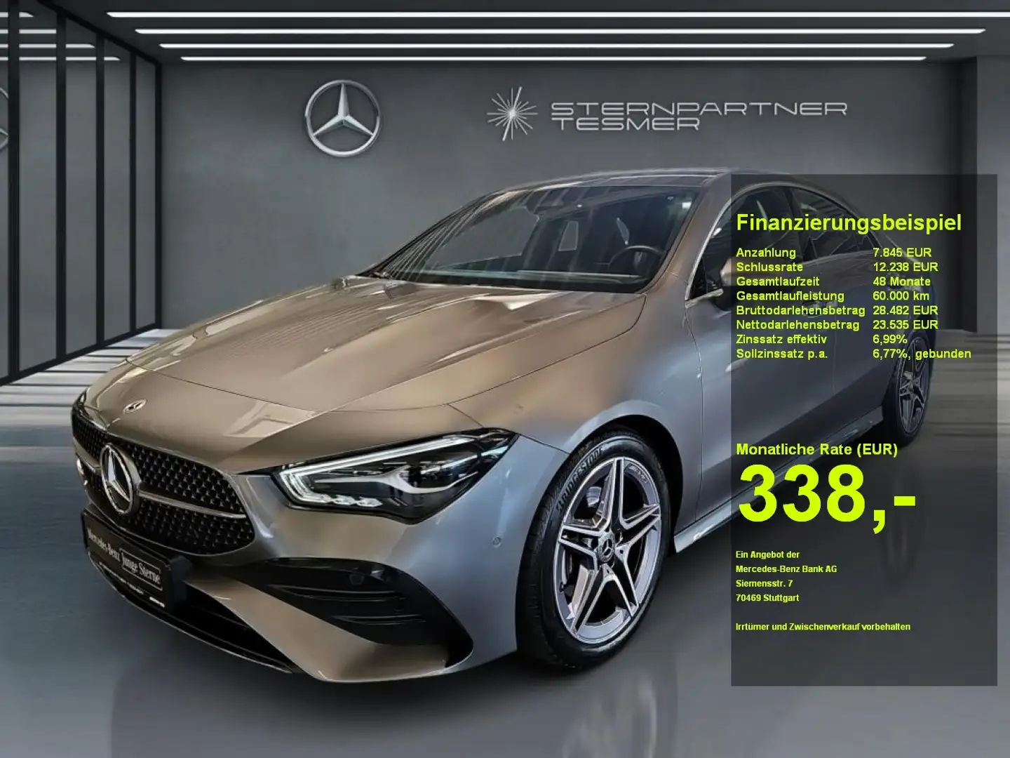 Mercedes-Benz CLA 180 Coupé AMG +KAM.+LED+AMBI.+HEIZB. LENKRAD Gris - 1