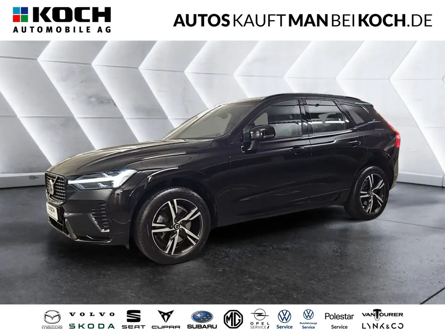 Volvo XC60 B4 D R-Design AHK NAVI GOOGLE 2xPDC SHZ/LHZ Schwarz - 1