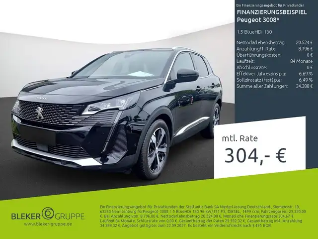 2024 Peugeot 3008 in Black for sale